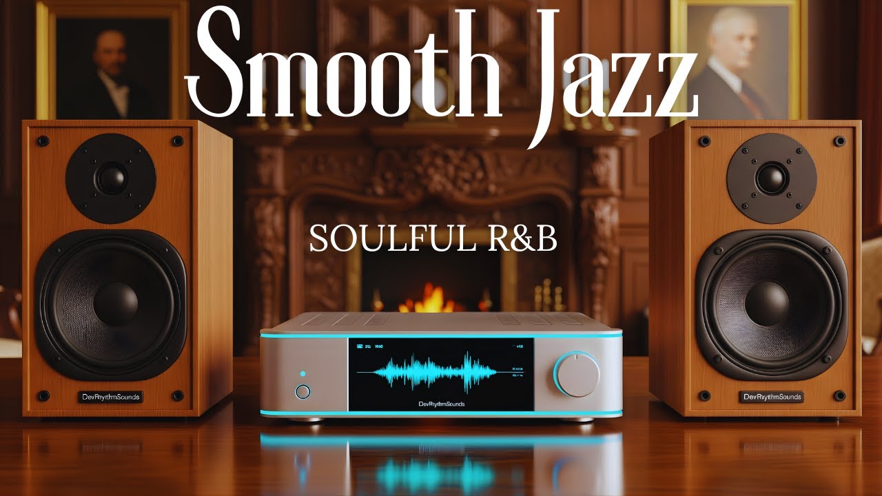 Smooth Jazz & Soul R&B — Quiet Fireplace Night | Study With Me [No Vocals]