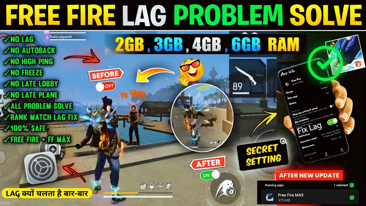 Free Fire Lag Problem Fix 2Gb Ram🤯 After Update Lag Fix | How To Solve Lag Problem In Free Fire 2026