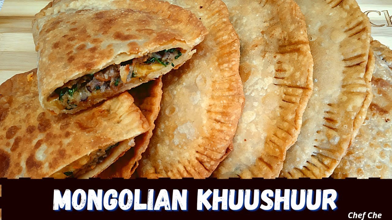Traditional Mongolian Khuushuur | Khushuur Recipe | Mongolian Food | Meat Pastry