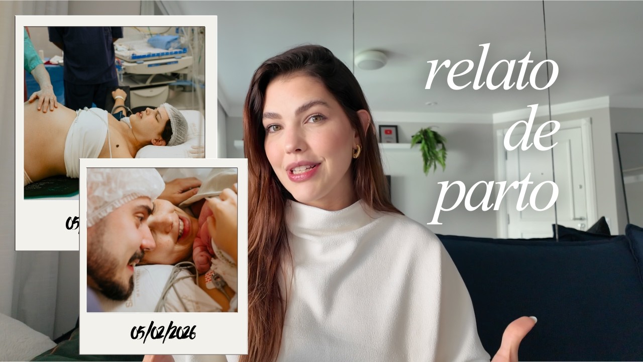RELATO DE PARTO | BOLSA ESTOUROU DORMINDO, PARADOS PELA POLÍCIA, MOSTREI MINHA CICATRIZ
