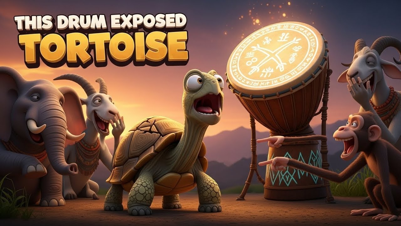 This Tortoise Tried to Be Smart… The Drum Exposed Him 😂 