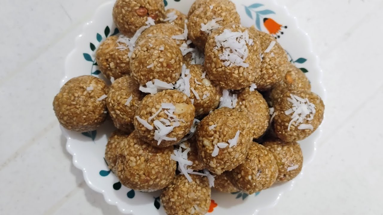 Makar Sankranti special - Till dryfruits laddoo!