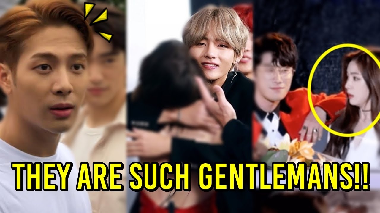 KPOP MALE IDOLS PROTECTING FEMALE IDOLS (BTS, TWICE, RED VELVET, GOT7, MONSTA X, EXO)