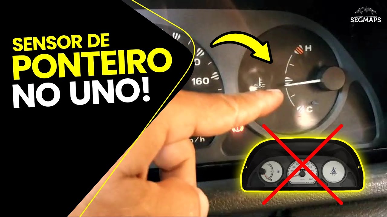 Como trocar o painel do Fiat Uno e colocar sensor de temperatura de ponteiro