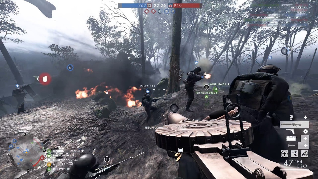 Battlefield 1: Conquest gameplay (No Commentary)
