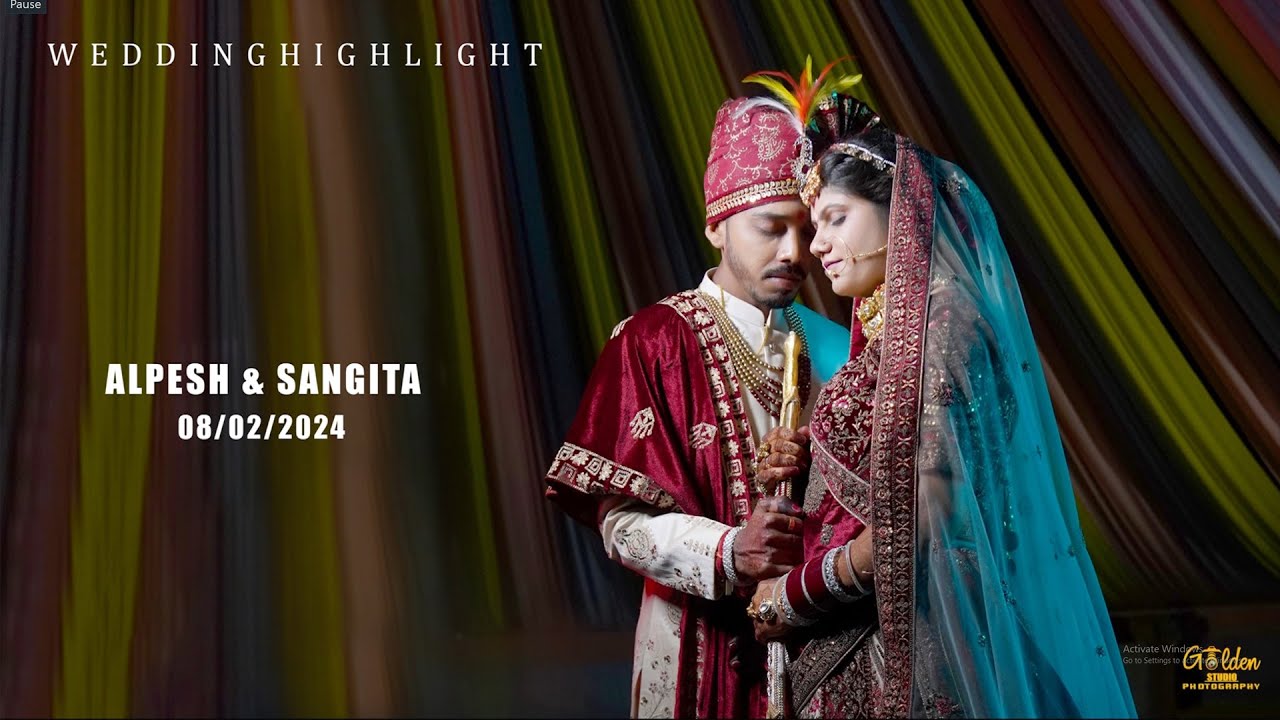 ALPESH & SANGITA | WEDDING HIGHLIGHT  | GOLDEN STUDIO