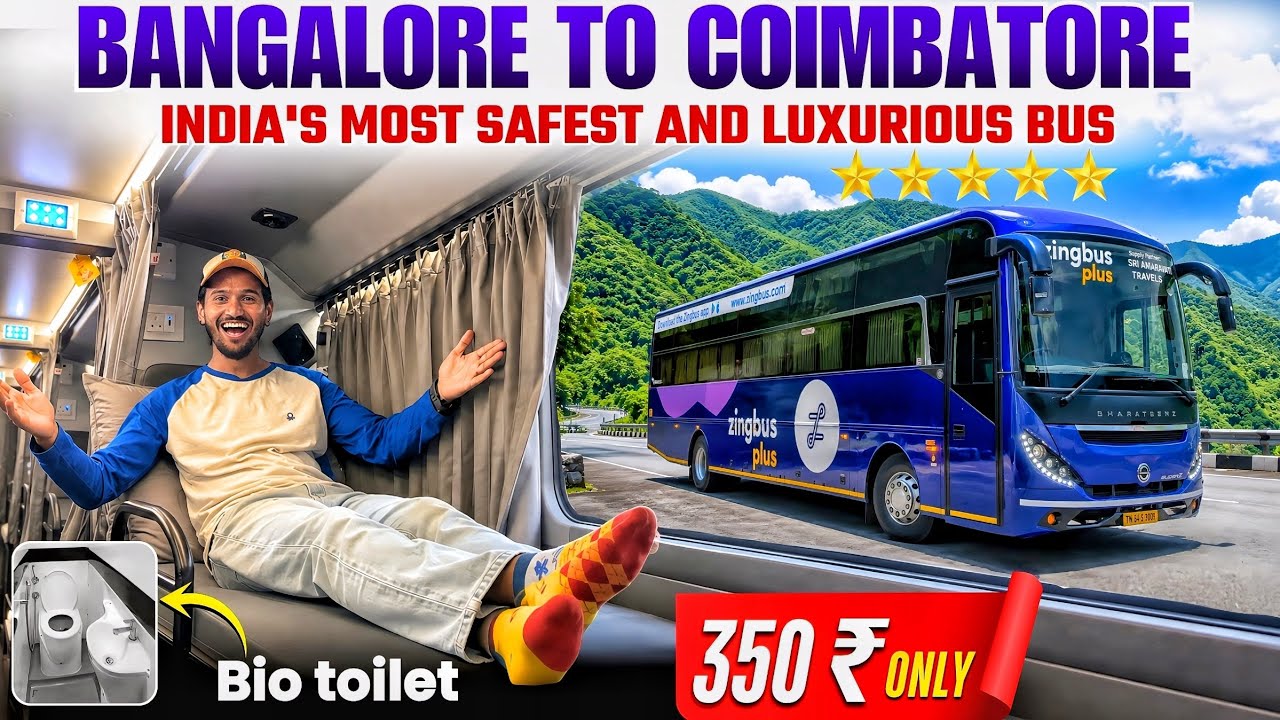Zingbus Plus Bangalore to Coimbatore | Luxury Sleeper Bus Review, Amenities & Ticket Price 2026