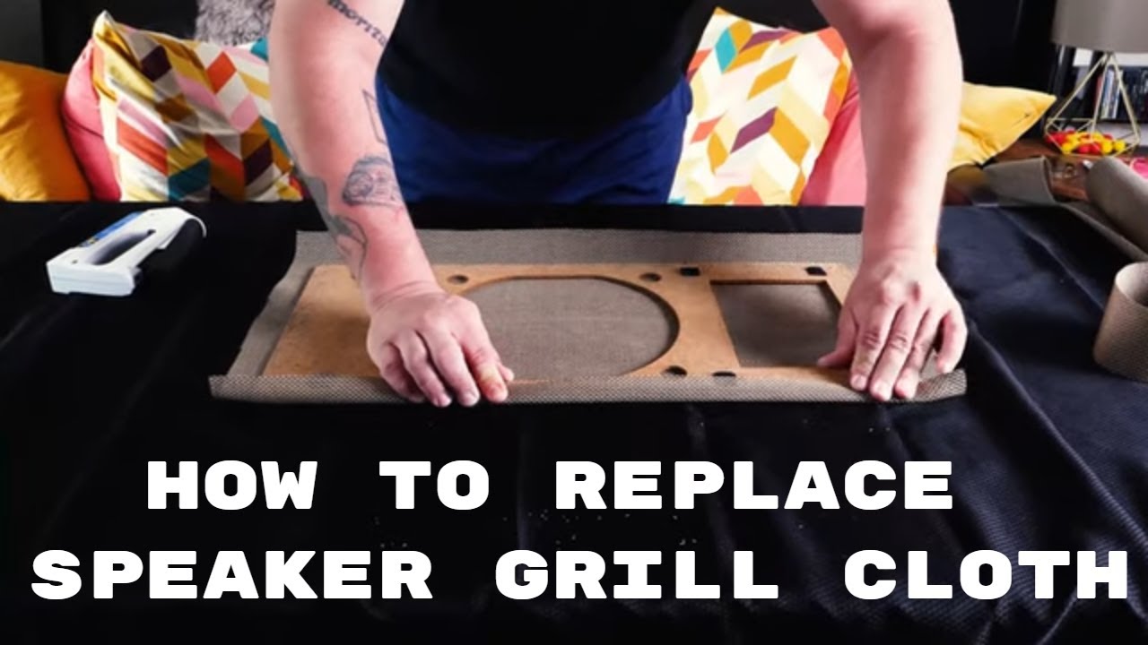 How to Replace Speaker Grill Cloth DIY Vintage Audio