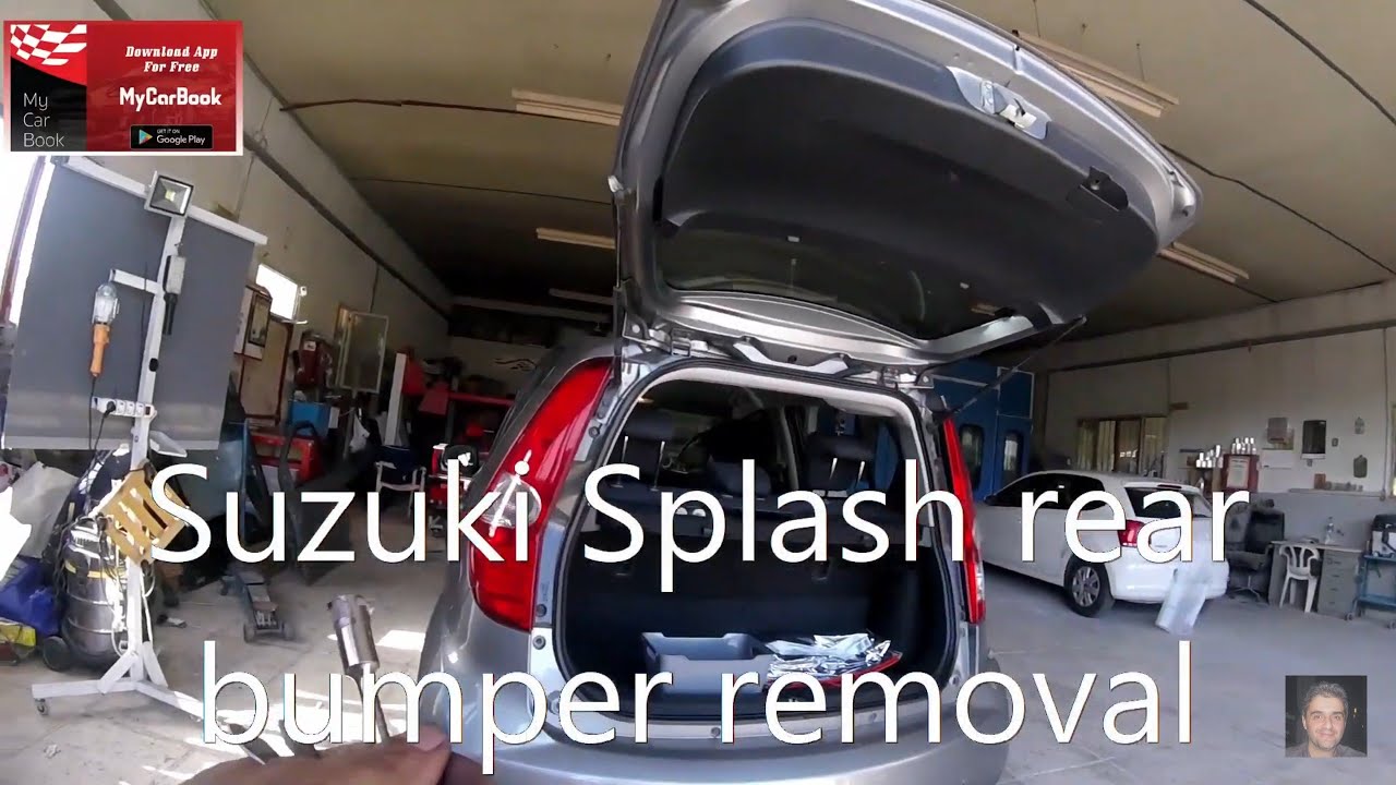 Suzuki Splash  rear bumper removal