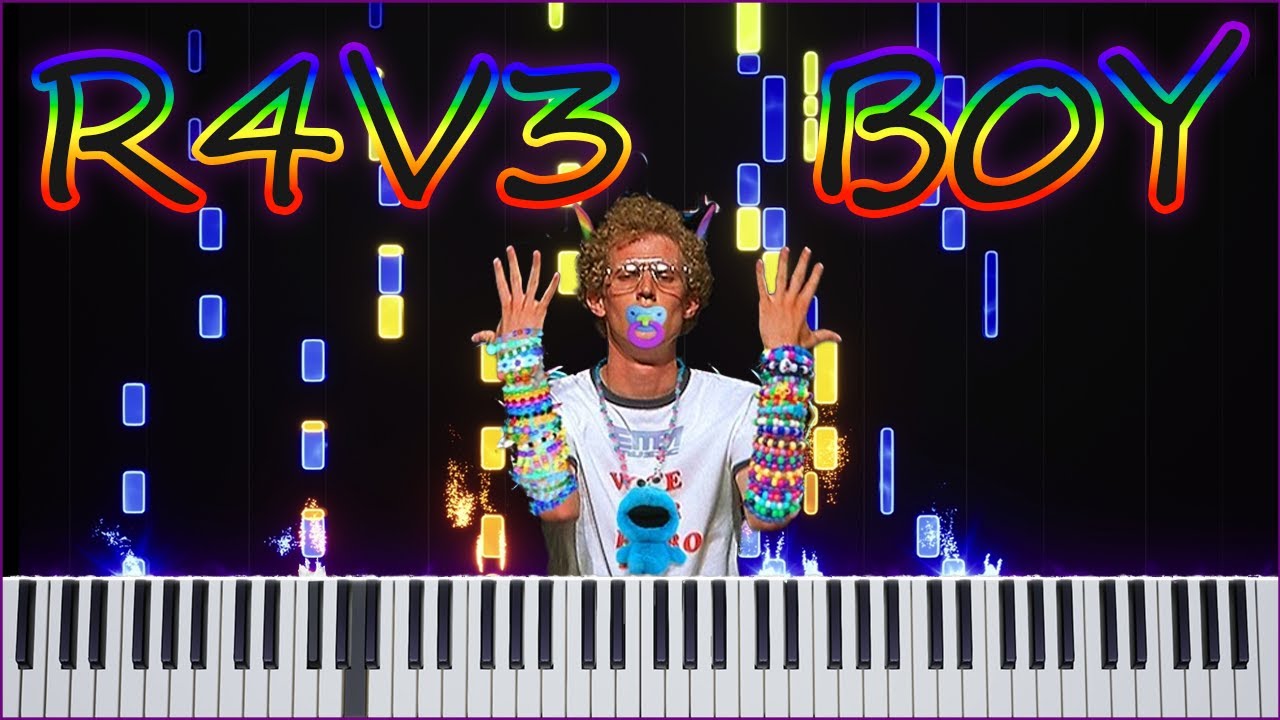 R4V3 B0Y (S3RL feat Krystal) -  Piano/Synthesia Arrangement/Tutorial