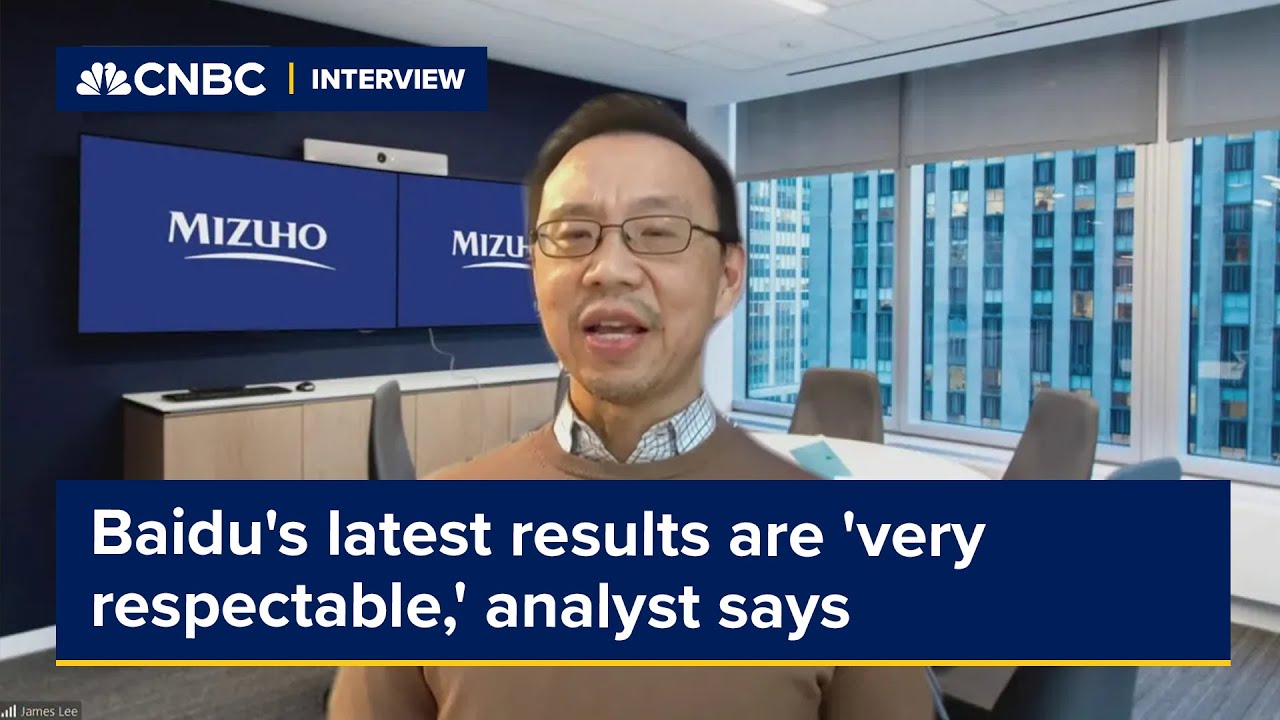 Baidu's latest results are 'very respectable,' analyst says