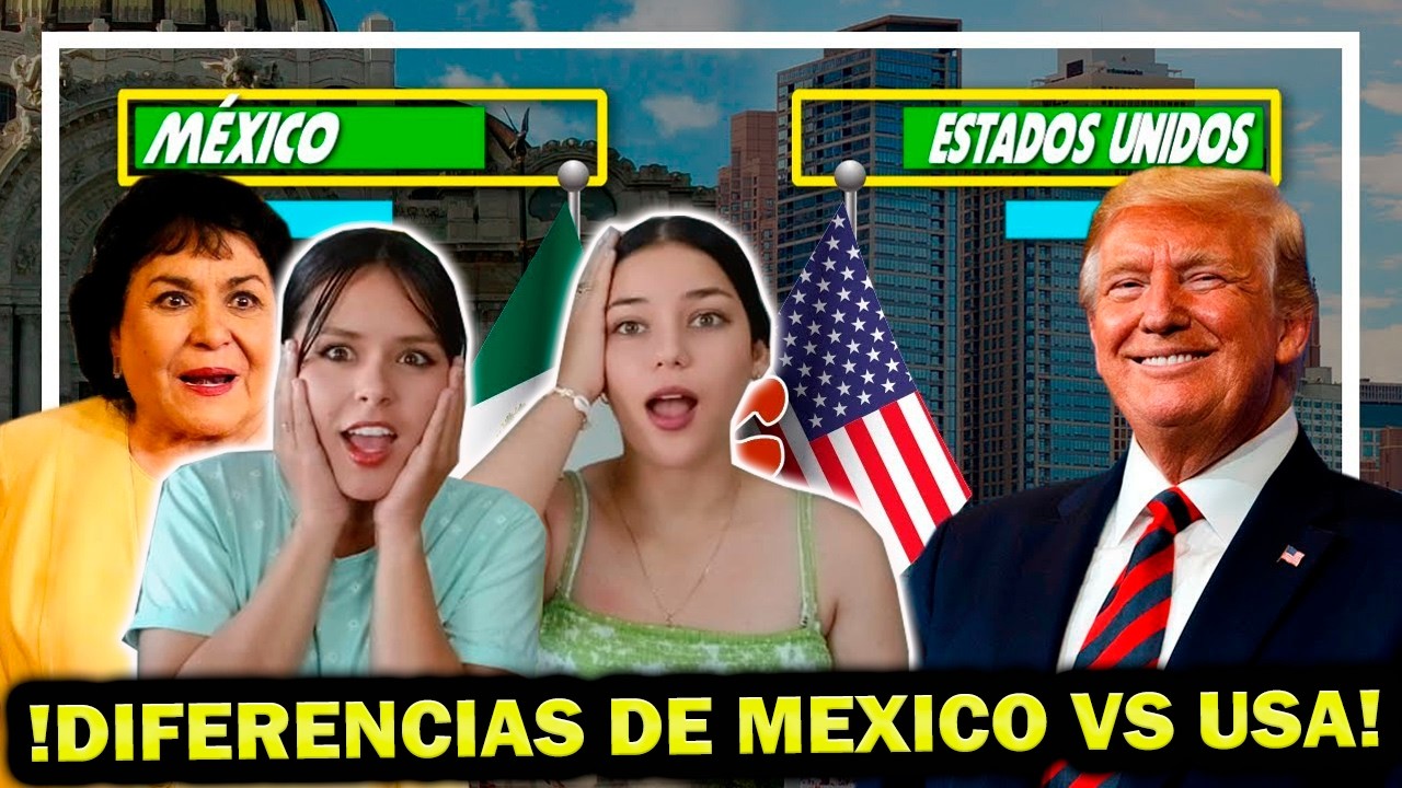 Las 10 diferencias entre MÉXICO y ESTADOS UNIDOS - CUBANAS REACCIONAN