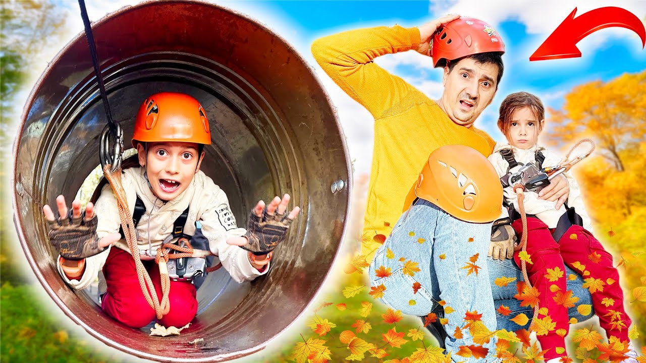 🙈 TATA s-a ACCIDENTAT 🤕 în PARCUL de AVENTURĂ 🍁 BRIANA Primește CADOU de la FANI 😱