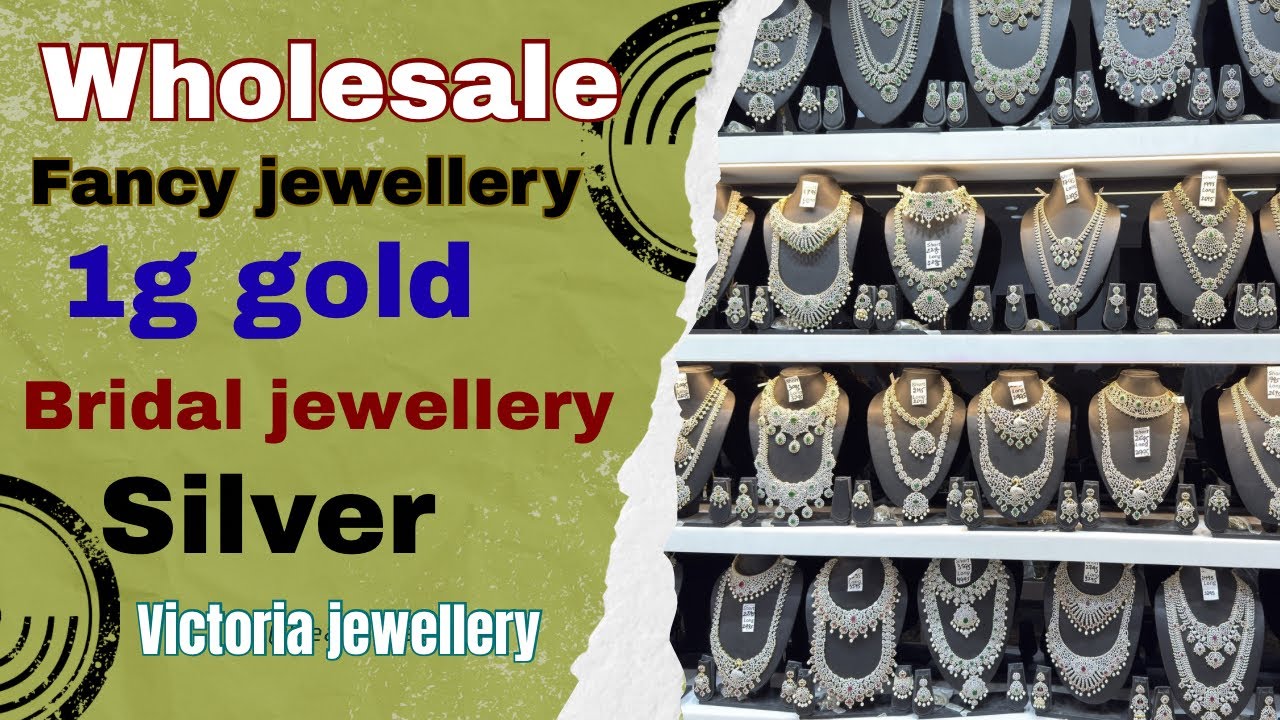 Wholesale silver victoria jewellery market BRAIDAL 1G gold jewellery market 