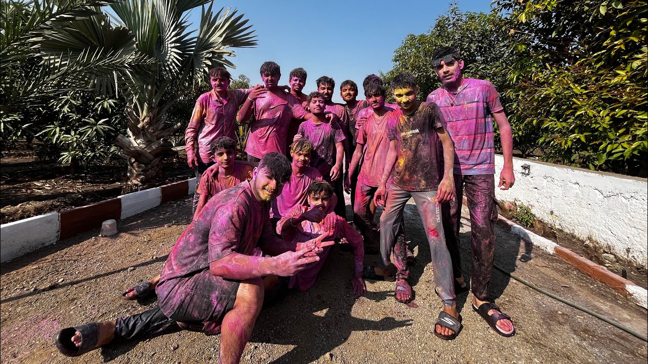 Crazy Holi celebration with crazy friends 😂✌️🧿