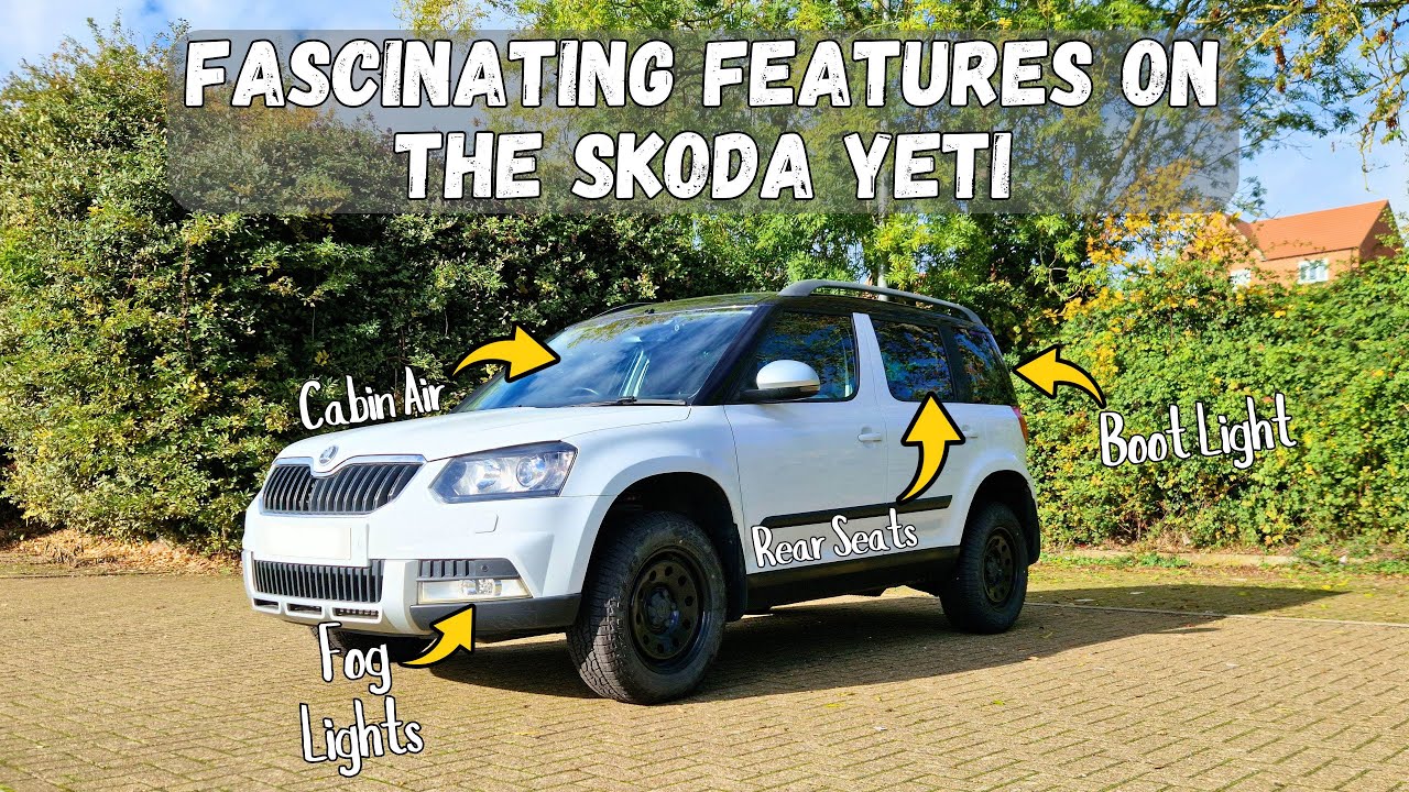 Увлекательные особенности Skoda Yeti — противотуманные фары, сиденья, подсветка багажника и много...