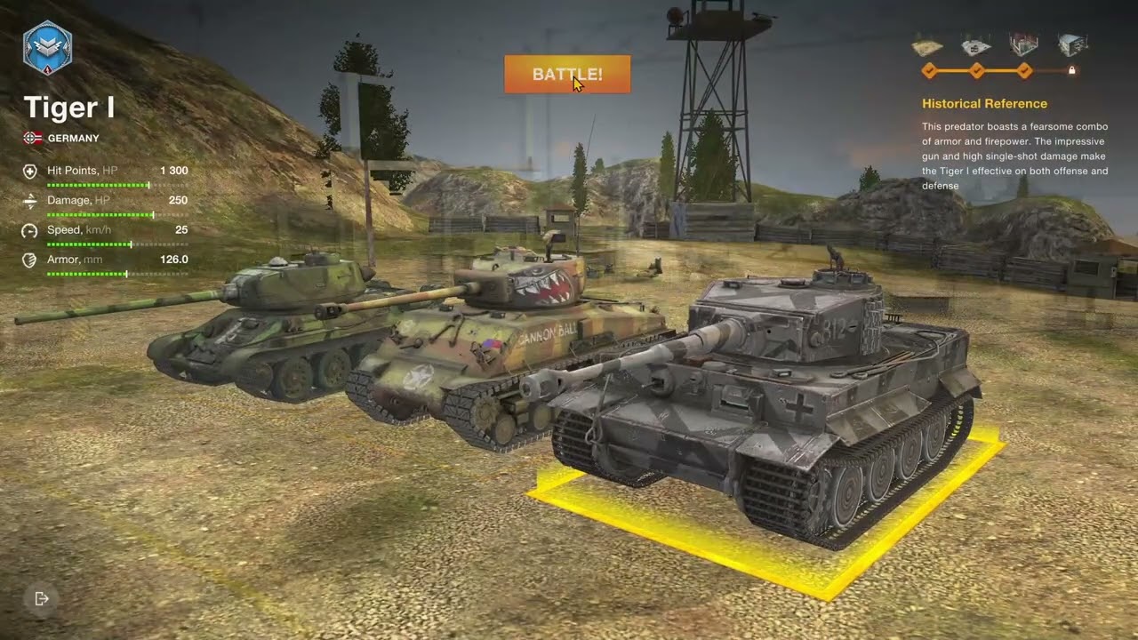 ⚔️🎖️World Of Tanks Blitz   Tiger 1 Show💪 (I liked this Tank)💪 #worldoftanksblitz #tiger1 #tankbattle