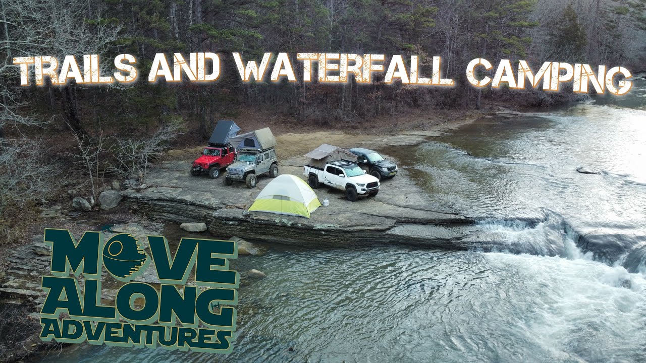 Waterfall Camping and Ozarks trail riding.