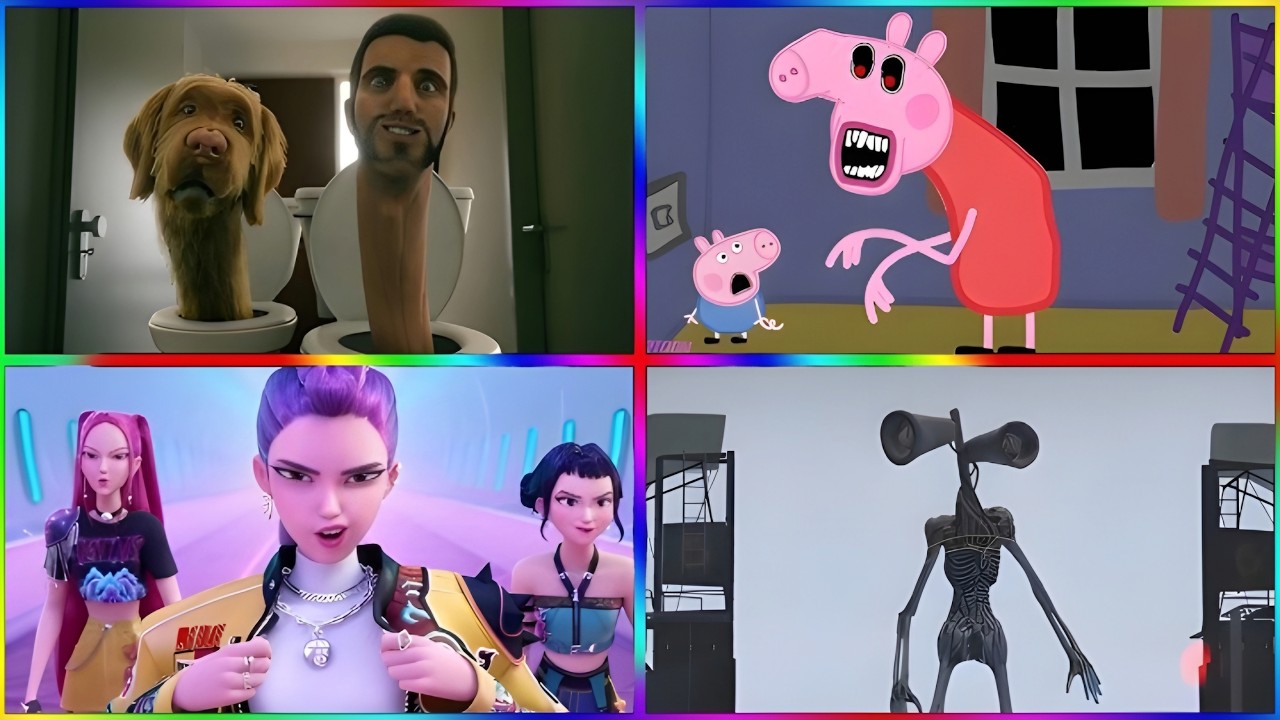 Peppa Pig.ExE 🆚Kpop demon hunter🆚Skibidi Toilet 🆚Siren Head   - Wheel Spin!
