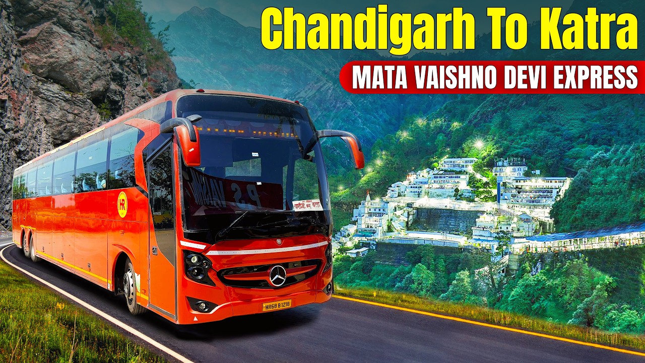 CHANDIGARH TO KATRA in Haryana Roadways MERCEDES LUXURY Bus - ₹1325 Only | Himbus