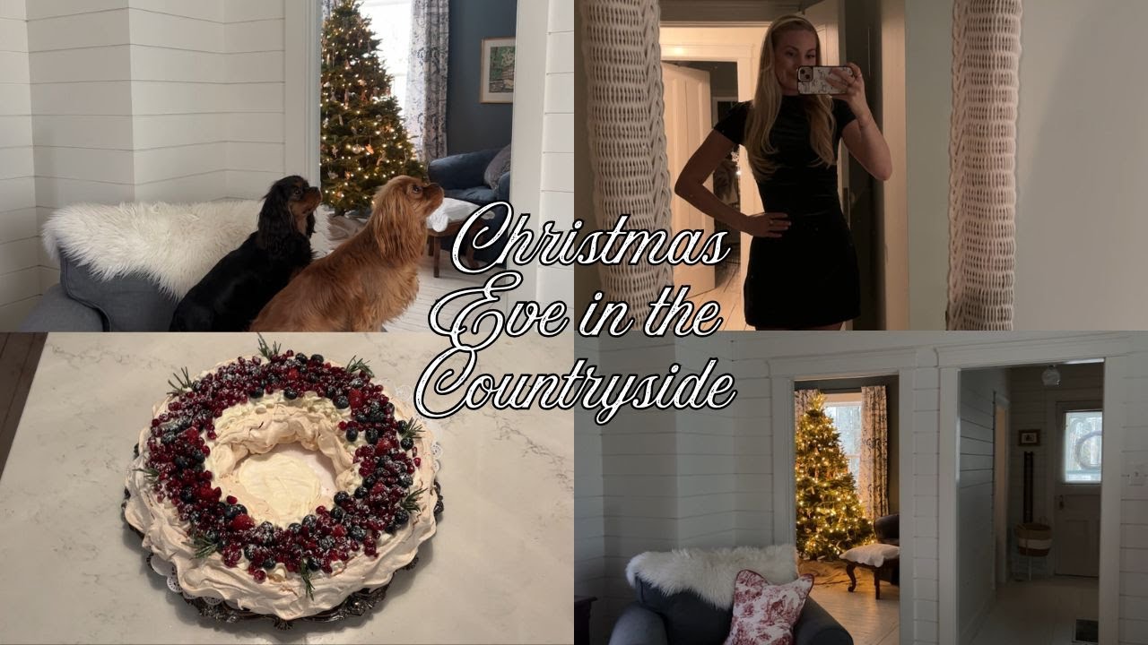 Сочельник за городом 🎄 Изготовление венка из павловы