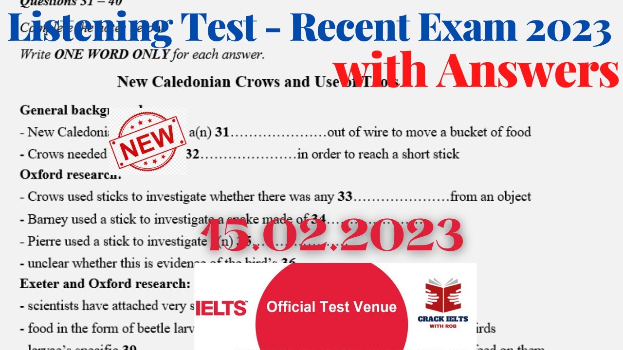 IELTS Listening Test 2023 with Answers | Real Exam