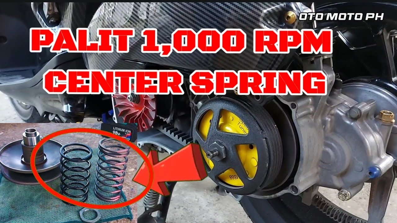 YAMAHA AEROX 1000RPM CENTER SPRING ON STOCK PULLEY SET / MAGANDA KAYA??? ABANGAN