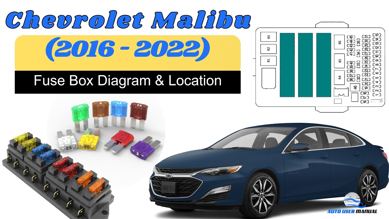 Расположение и схемы блока предохранителей: Руководство пользователя Chevrolet Malibu (2016–2022)
