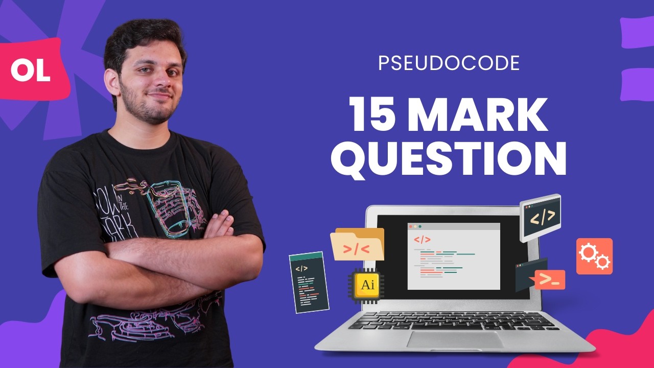 15 Mark Question | Pseudocode | O levels 2210 | Past Paper Practice (2210/22/M/J/23)