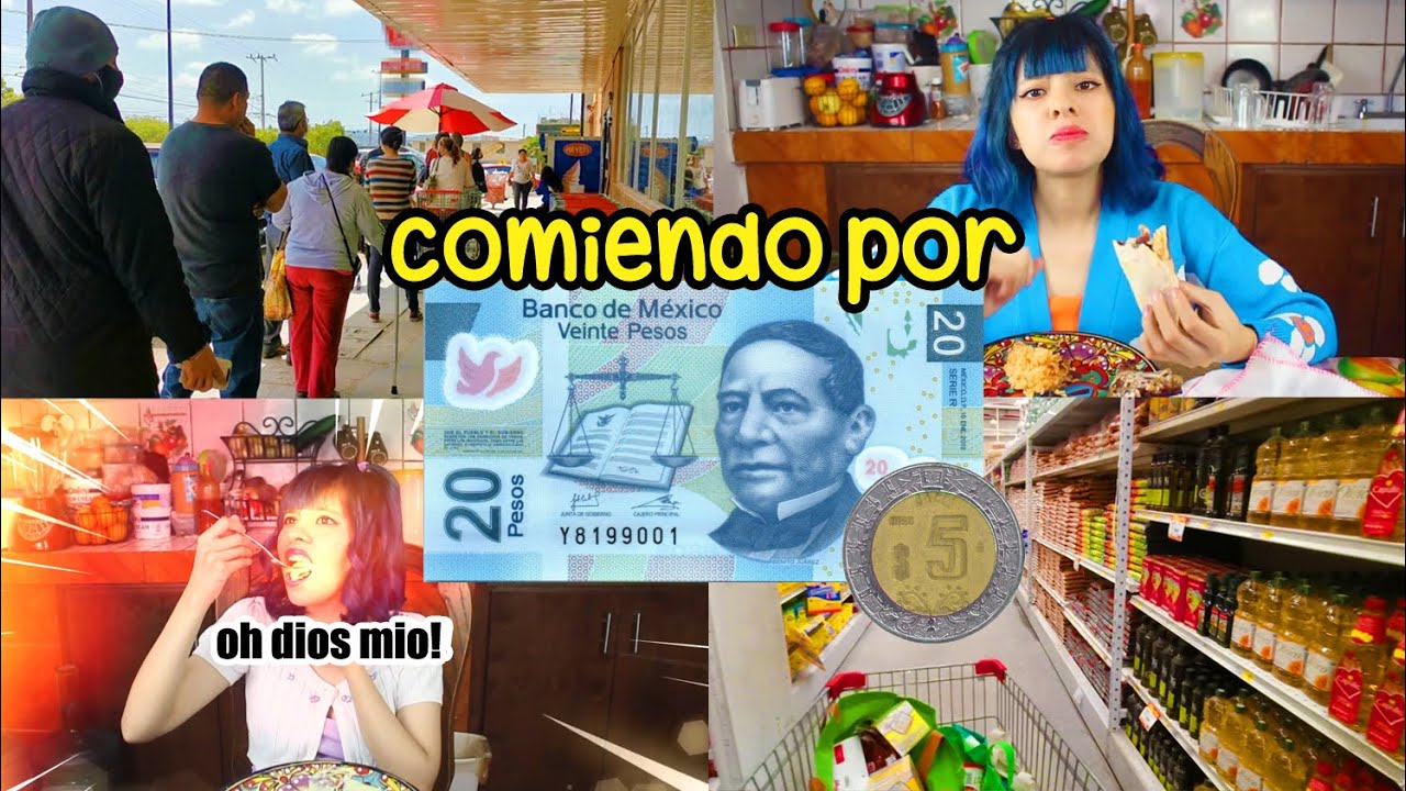 Comiendo UNA SEMANA con solo 25 PESOS en CUARENTENA