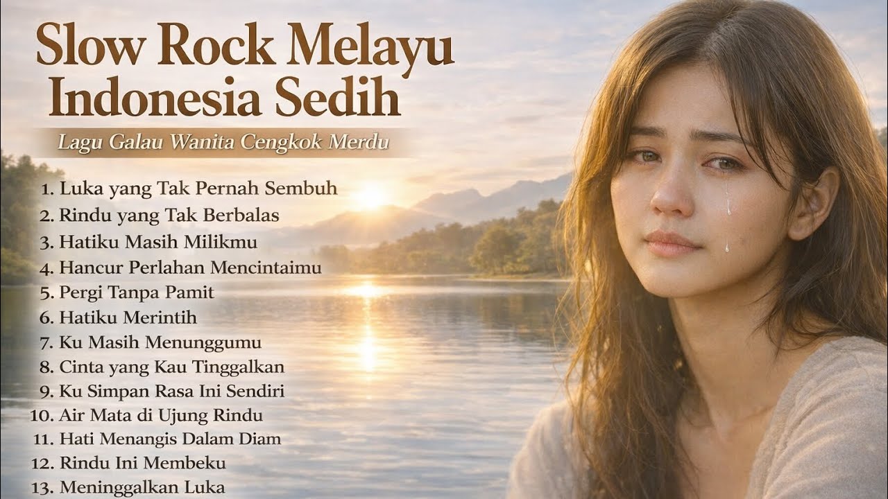 Slow Rock Melayu Indonesia Sedih | Lagu Galau Wanita Cengkok Merdu 😭