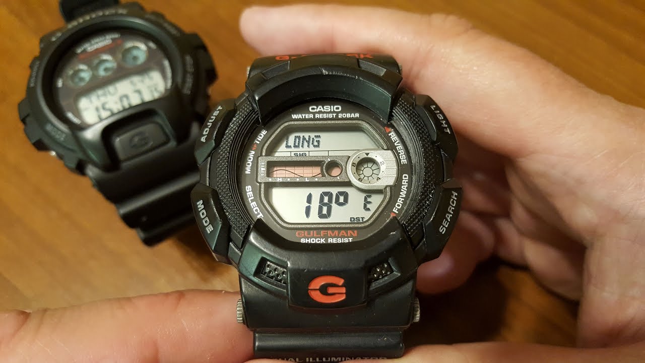Casio G-Shock G-9100-1ER GULFMAN - ustawienia zegarka [PL]
