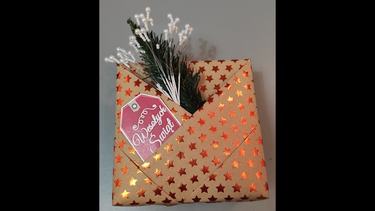 Ozdobne pakowanie prezentu#diy#tutorial#handmade#pakowanieprezentów #świętabożegonarodzenia