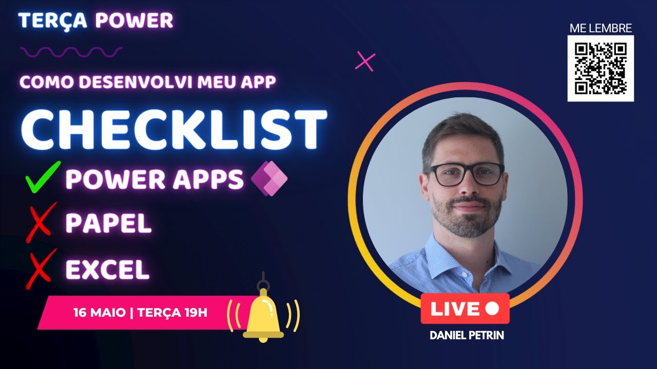 Power Apps - LIVE - Desenvolvimento do aplicativo de CHECKLISTS DINÂMICO