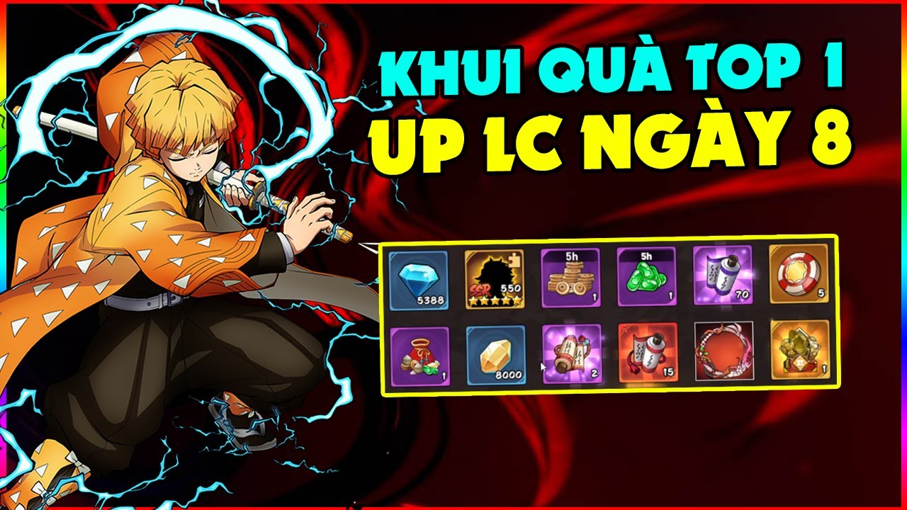 Hơi Thở Mặt Trời Ngày 8: Nhận Quà Top 1 Siêu Ngon 10 Rương SSR & Vé Quay - Xả Hết Up Lực Chiến