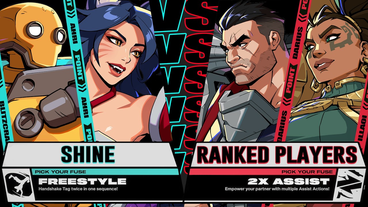 Shine (Ahri / Blitzcrank) vs Ranked Players - 2XKO