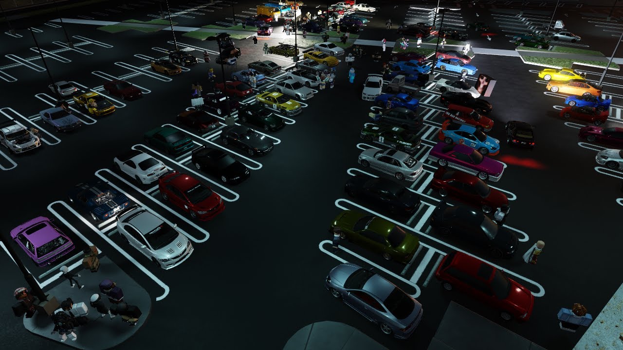 Автомобильная встреча/мероприятие на 100 игроков в Midnight Racing: Tokyo [Roblox] - Выжигание ре...