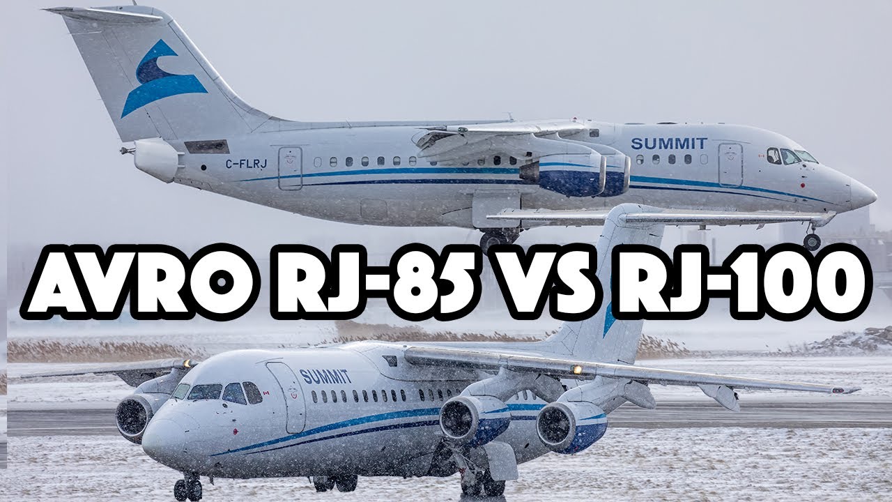 Avro RJ-85 VS Avro RJ-100! Summit Air Quad Jet action in Montreal (YHU/CYHU)