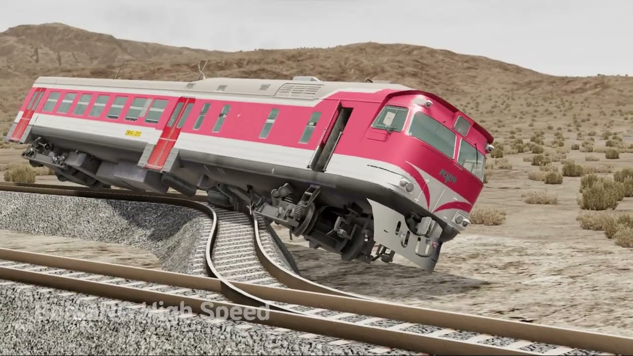 Epic Trains vs Impossible Zig Zag Tracks 59 &ndash; BeamNG.drive | BeamNG High Speed