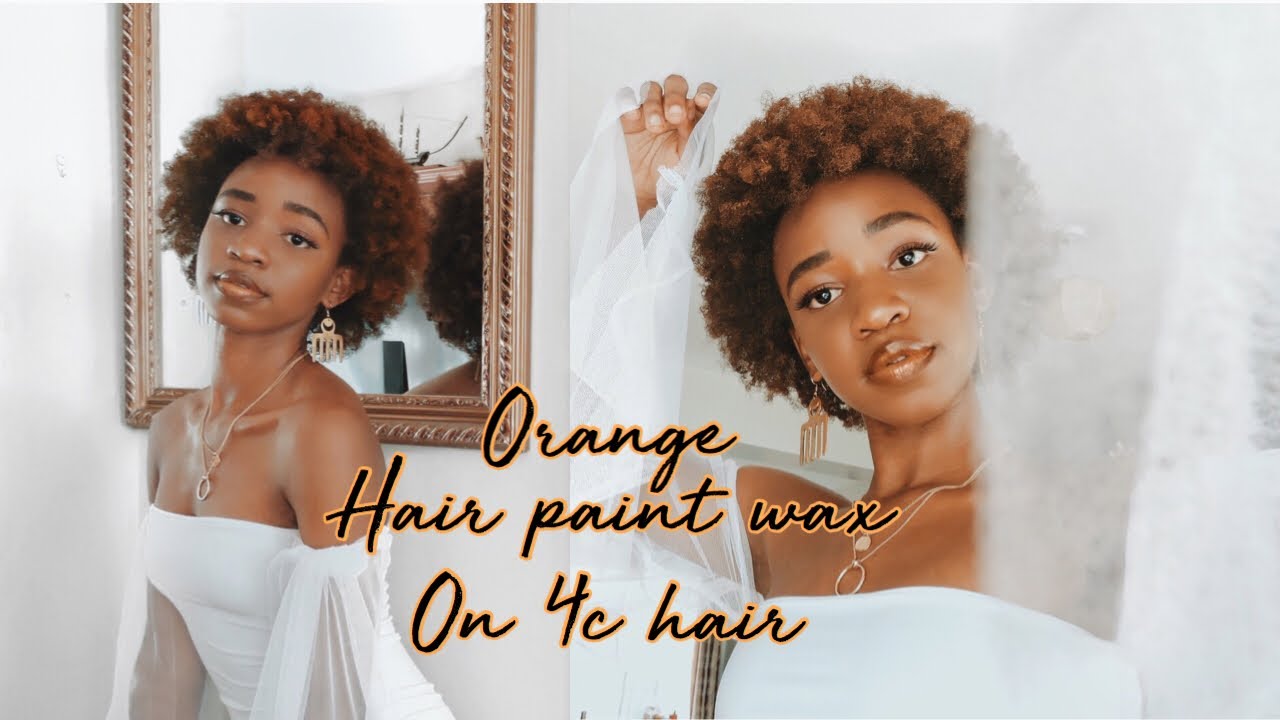 I tried orange hair paint wax on 4c hair anddd... does it work?