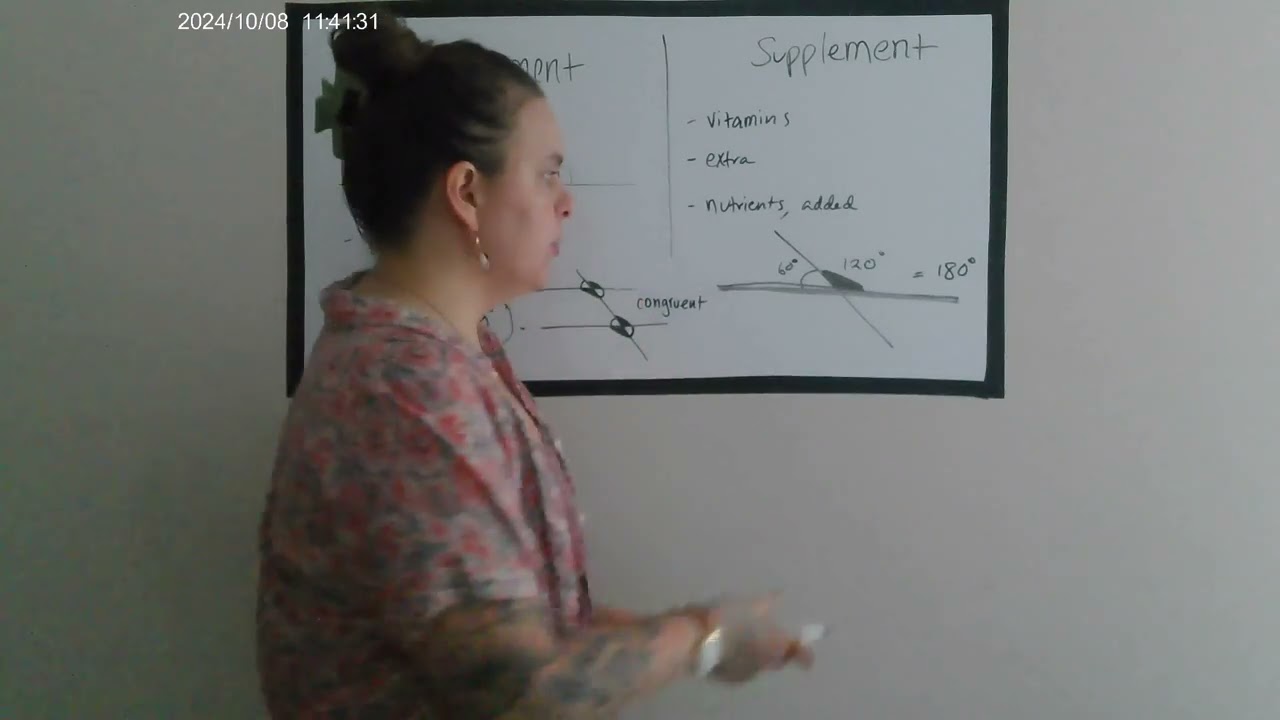 Complementary vs Supplementary Angles! Easy method to remember the terms.