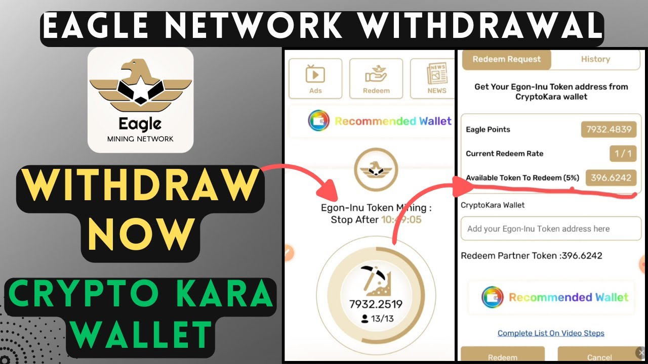 Eagle Network Withdrawal | Withdrawal Address | CryptoKara Wallet | Step by Step Process