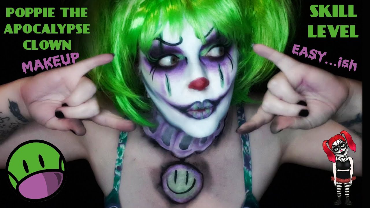 POPPIE APOCAYLPSE CLOWN MAKEUP WALK-THROUGH