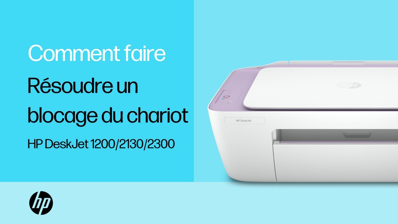 Résoudre un blocage du chariot sur les imprimantes Tout-en-Un HP DeskJet 1200, 2130 et 2300