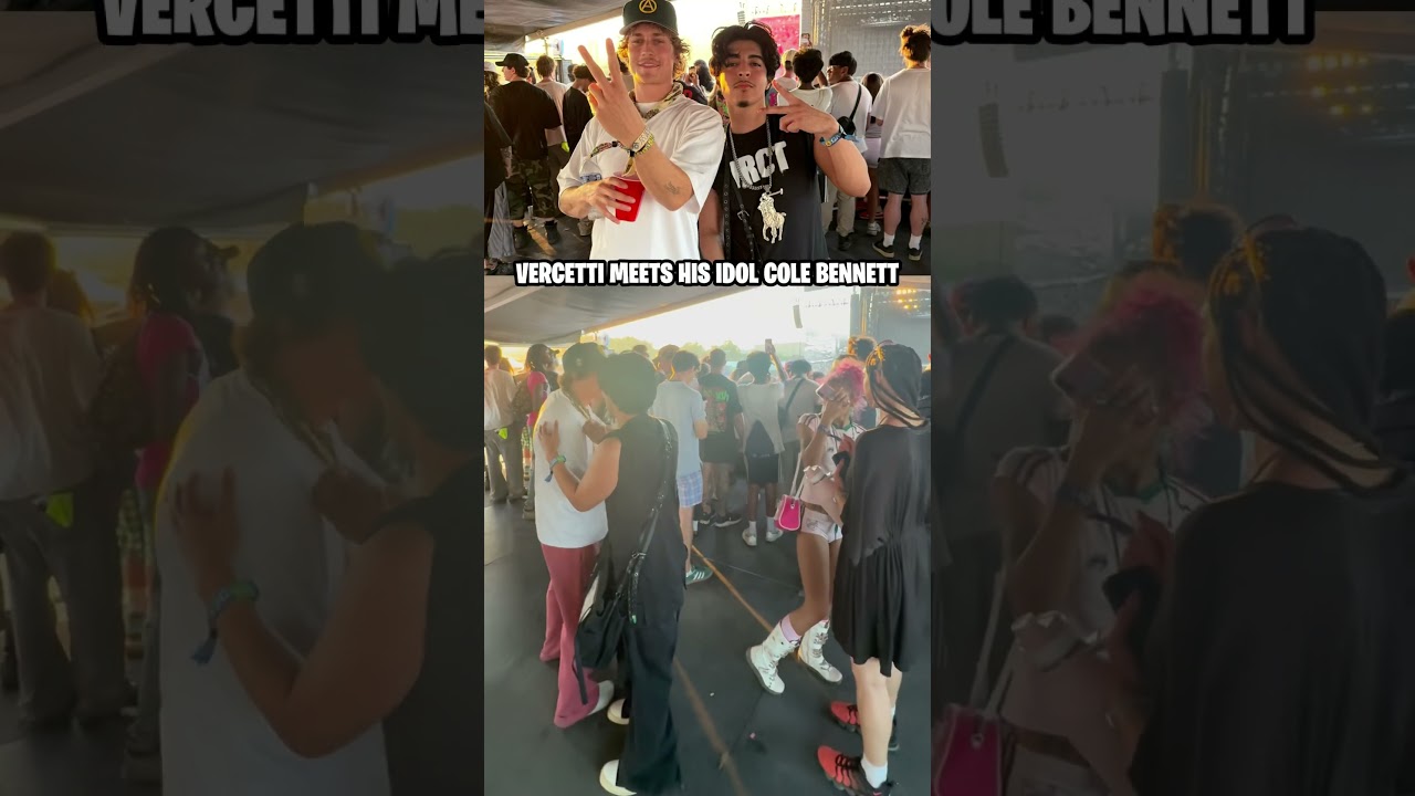 #VercettiMindset met his idol #ColeBennett at #SummerSmash