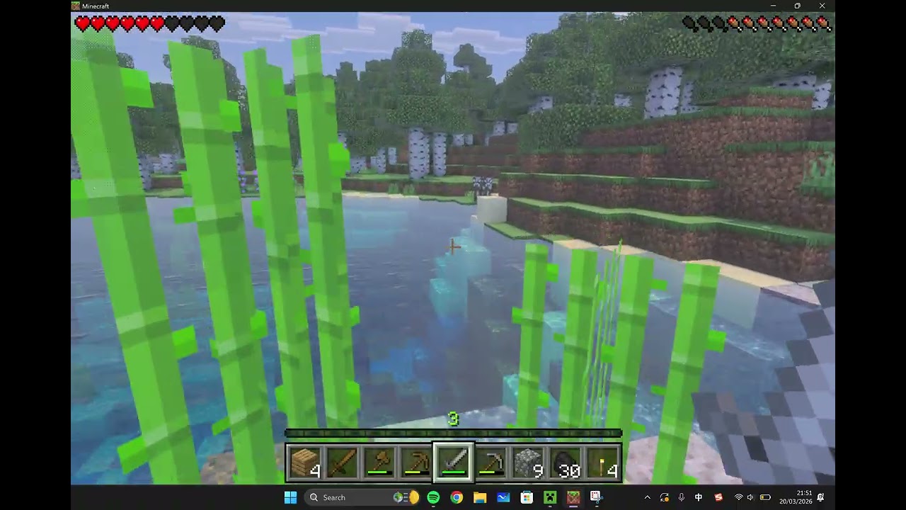 Second and third day. I forgot to record day 2, also I was blew by a creeper. So I have to restart.