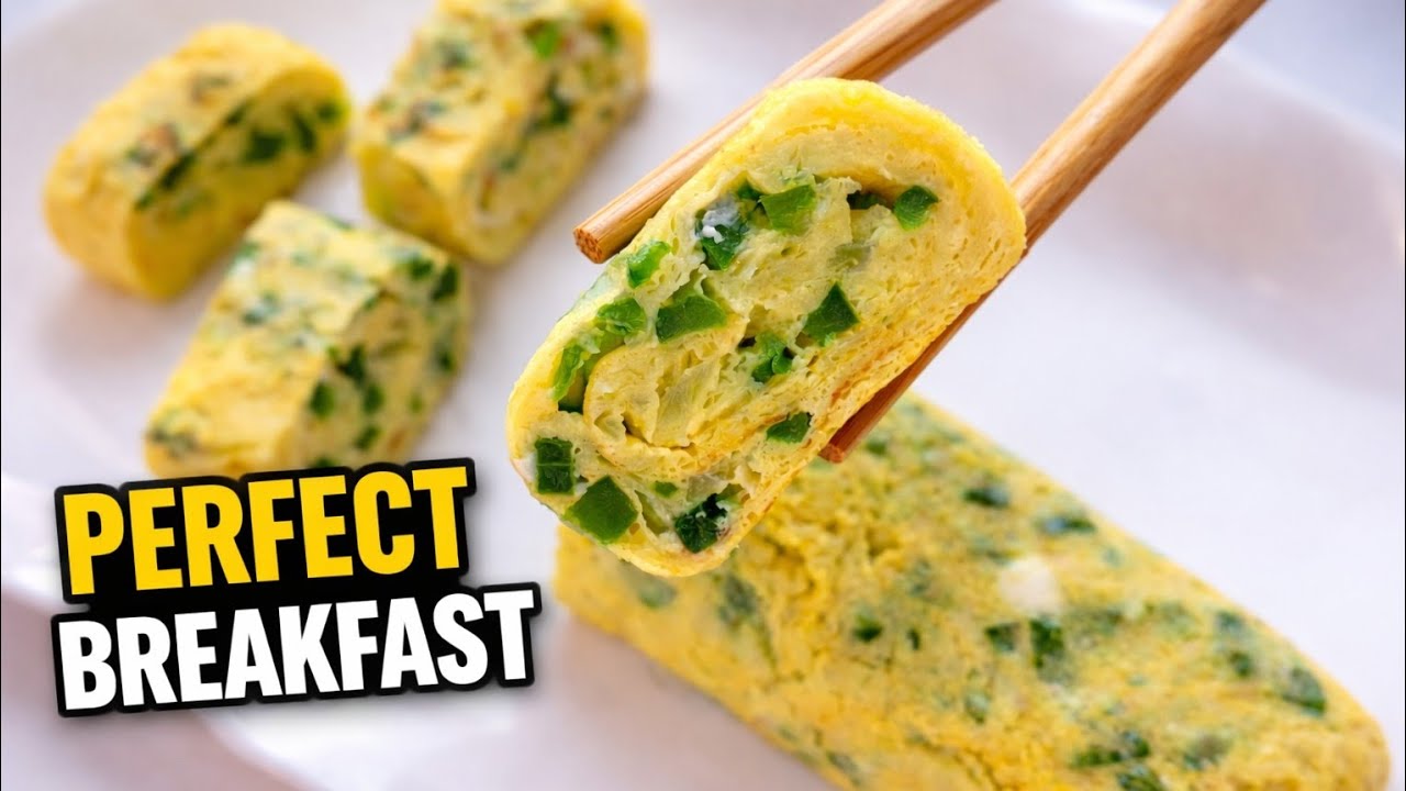 Easy Korean Breakfast: Gyeran Mari (Fluffy Rolled Omelette)