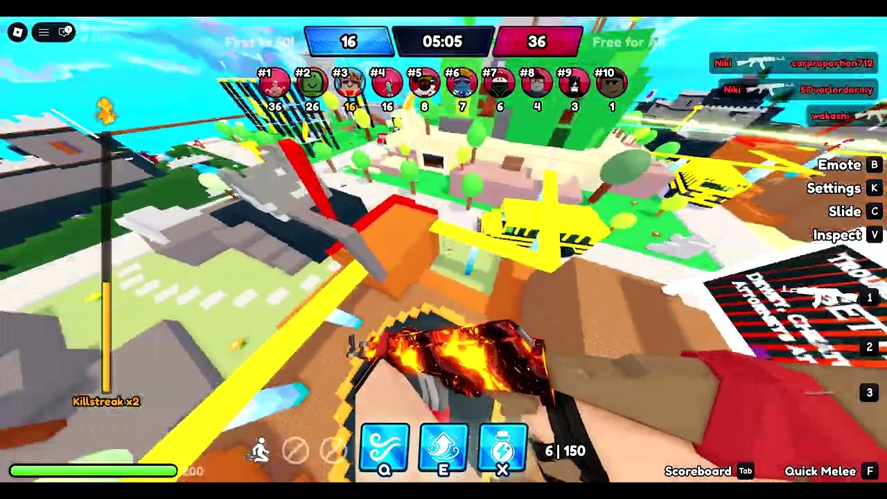 playing hyper shot like all he time.