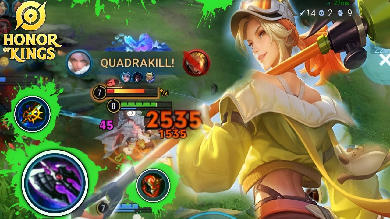 QUADRA KILL!! WUYAN CLASH LANE IS BEYOND BROKEN?! | BUILD & ARCANA | HONOR OF KINGS | 235