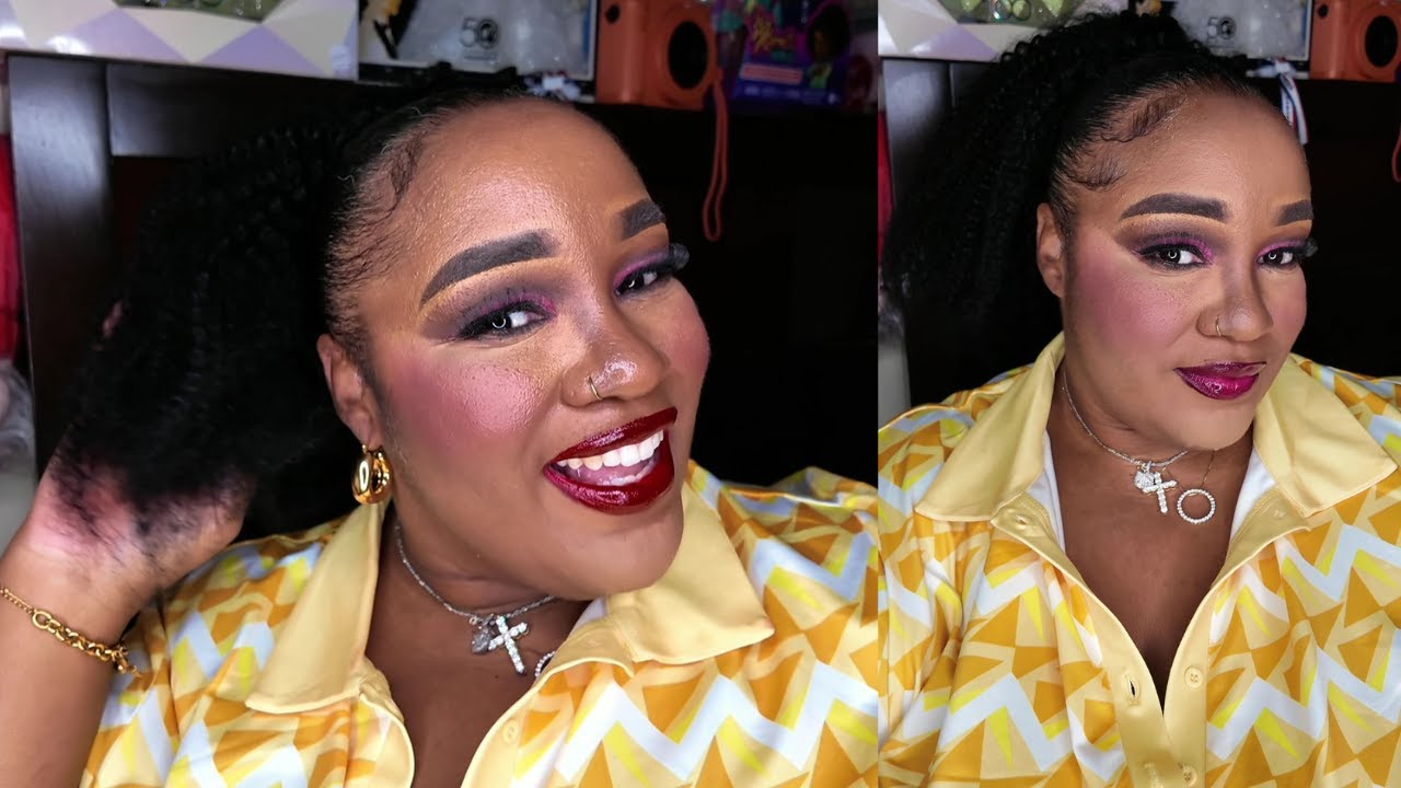 Sleek Afro Kinky Ponytail Install | SHEIN 9AM Hair Claw clip & Drawstring Ponytail Tutorial